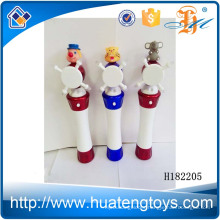 H182205 Newest kids cute cartoon animal head windmill flash stick toy for sale